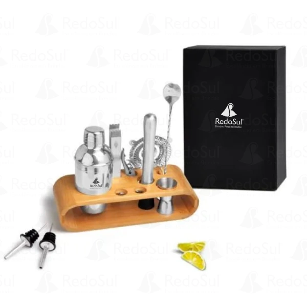 Kit Bar personalizado em Bambu Kit Bar personalizado em Bambu